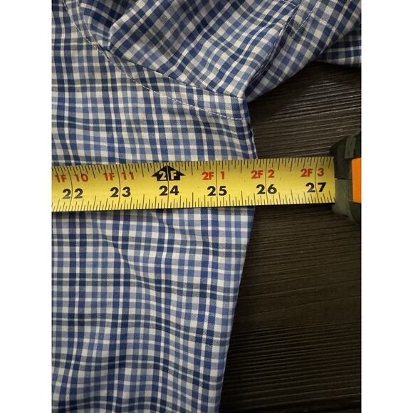 UNTUCKit Men's Short Sleeve Button-Up Shirt, Slim Fit, Blue, Size XXL Sail Logo - Picture 6 of 8